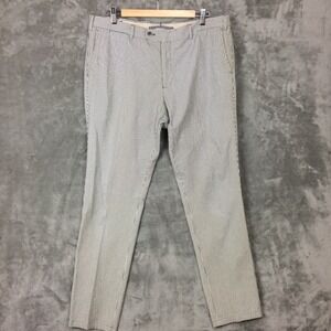 SuitSupply Subalpino Pants Mens 38 Made in Portugal Resort Seersucker READ